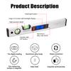 400mm Digital Protractor Angle Finder Electronic Level 360 Degree Inclinometer with Magnets Level
