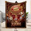 Bayern Munich Fan Gear Customize Your Name Blanket Cozy Personalized Blanket Ultra-Soft Throw For Livingroom Bedding Chair Seaside