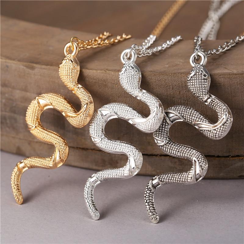 Бесполое стильное ожерелье со змеей и животным, женское минималистское подарочное ожерелье в стиле панк со змеей, свитер