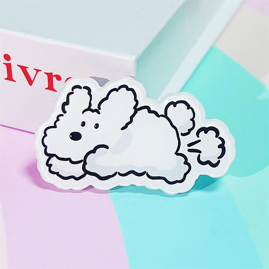 Милая и милая мультяшная акриловая брошь-значок в виде щенка, детский подарок, подвеска для девочки, маленькие украшения