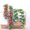 Rose Artificial Flowers Simulation Vines Realistic Looking Vibrant Color DIY Fake Plant Vines Wedding Decoration
