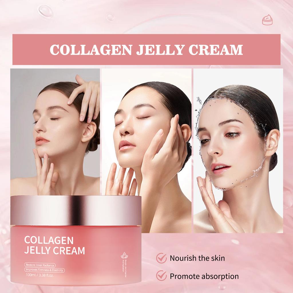 Hydrolyzed Collagen Jelly Cream Niacinamide Gel Moisturizing Facial Cream