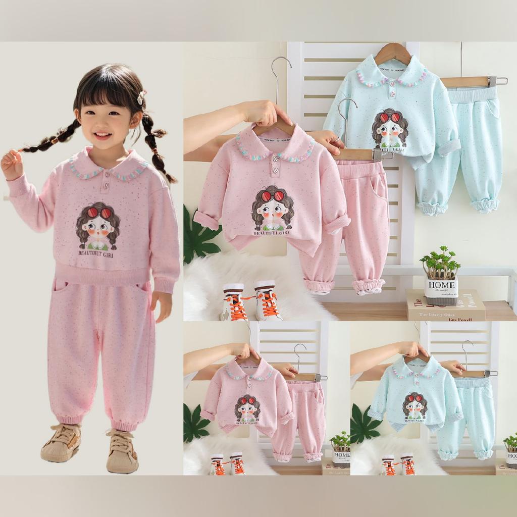 Детский повседневный комплект с длинным рукавом, удобные наряды для повседневной носки