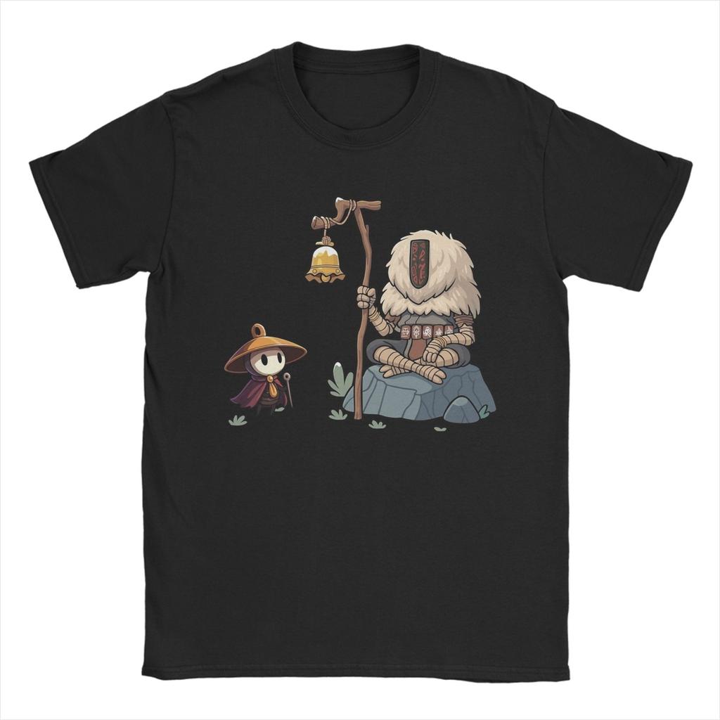 Mens TShirts Hollow Knight Silksong Sherma Vintage 100 Cotton Tees Short Sleeve T Shirts Round Neck Clothing Gift