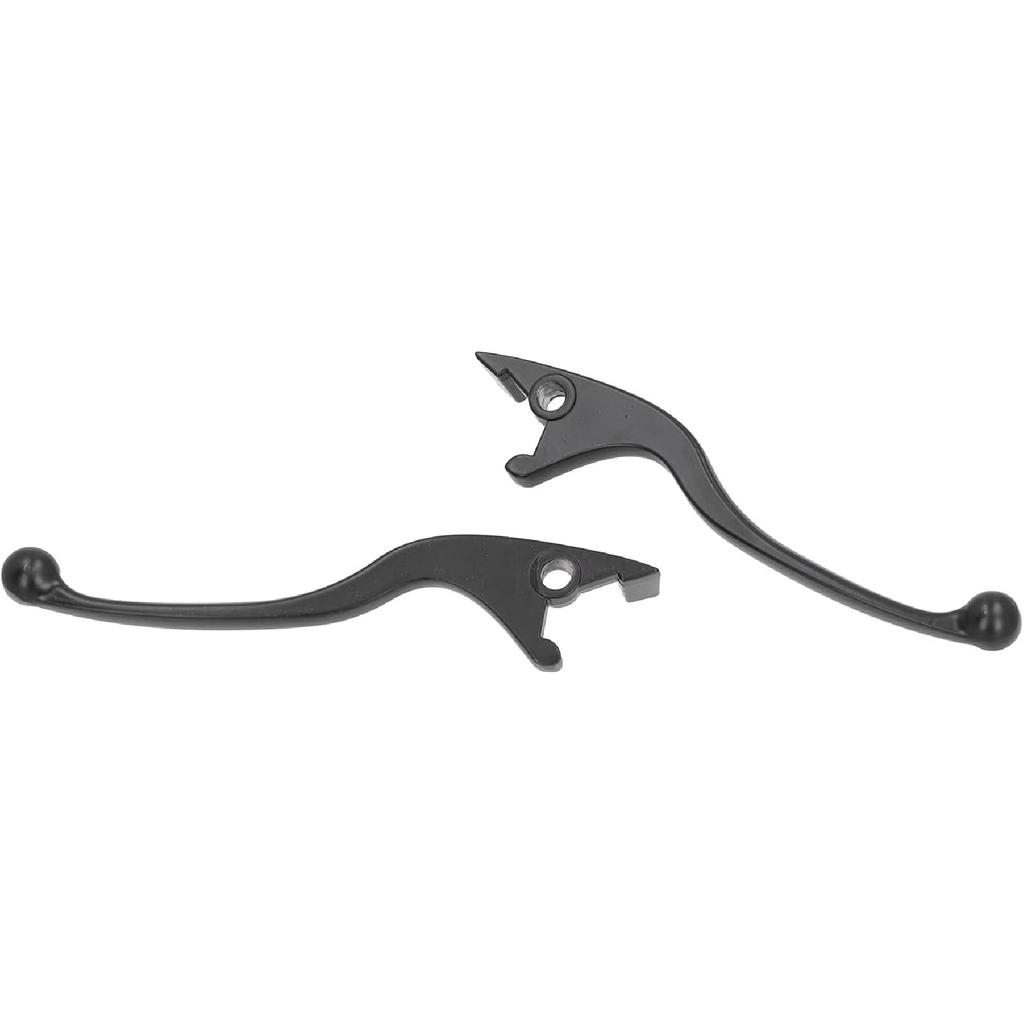 Brake Handle Lever, 2PCS Brake Handle Lever Aluminum Alloy Black Replacement for Motorcycle Moped ATV