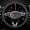 Кожаная накладка на руль автомобиля для Mercedes-Benz GLE S GLE GLS G GL CL ML R SL GLK 400 450 500 350 320 580 38см Аксессуары