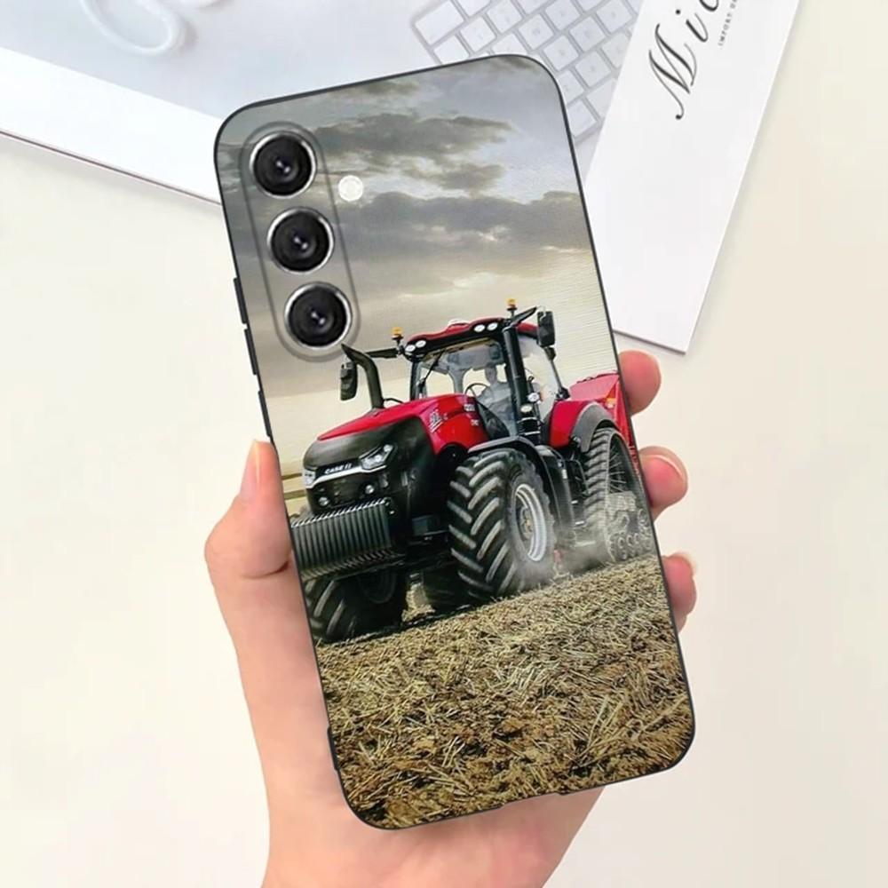 Чехол для телефона с трактором и фермой Для Samsung S21, S22 Ultra, S20, S30 plus, S22 plus, S23, S30 ultra 5G M-Massey F-Ferguson Силиконовый чехол