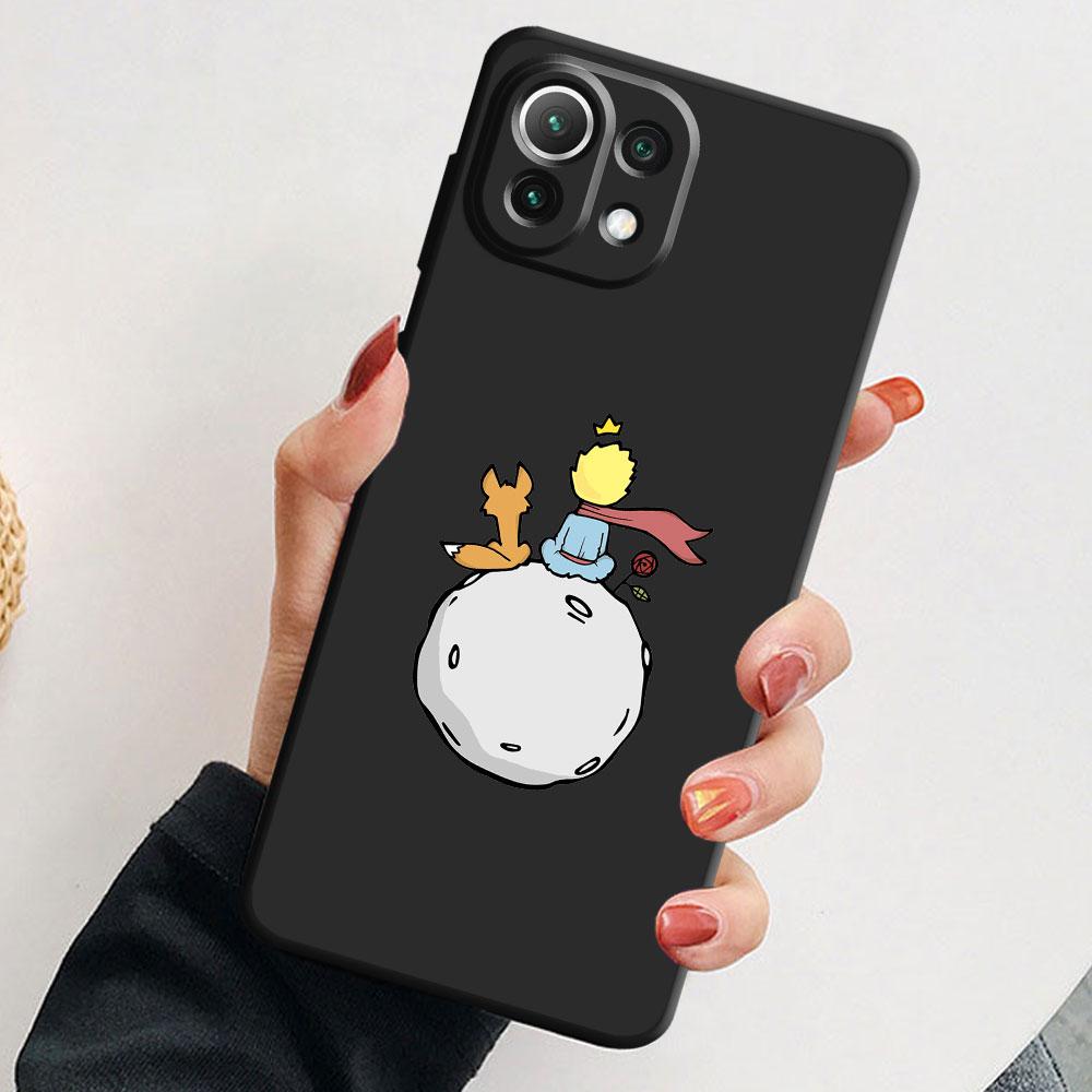 Черный силиконовый чехол для Samsung Galaxy A22 Note 20 Ultra 10 Plus 8 9 S22 A72 S21 A32 S20 A72 S21 5G Чехол Little Prince