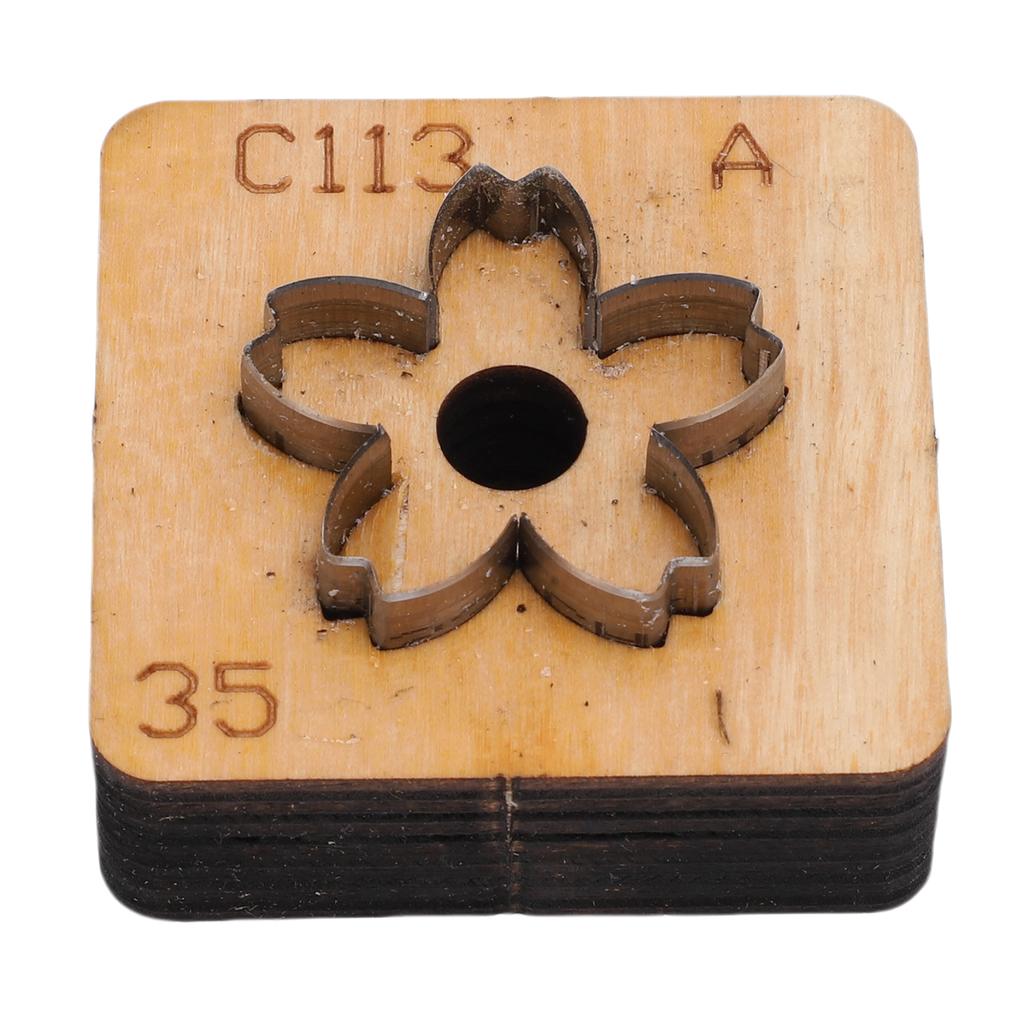 Flower Leather Cutting Die   Wood Carbon Steel Flower Shape Leather Cut Mold for Craft