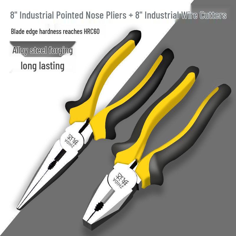 Многофункциональные плоскогубцы Knipex для электромонтажных работ, с тонкими губками и для диагональной резки проводов.