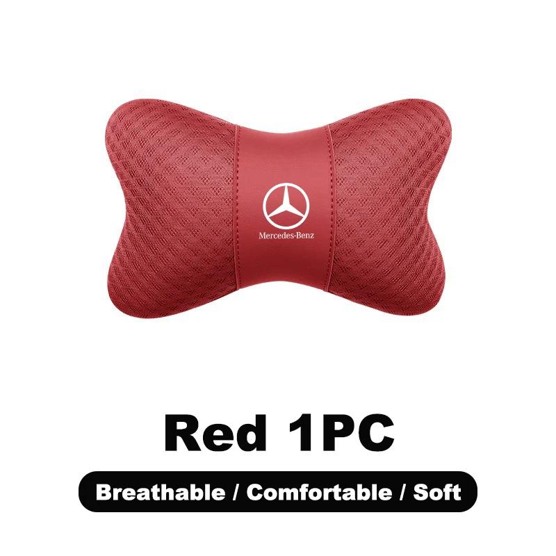 AAVS1 1PC Car Safety Headrest Neck Pillow Auto Seat Lumbar Support Cushion For Mercedes Benz A C E S G Class GLC CLE CLA GLB GLS W177