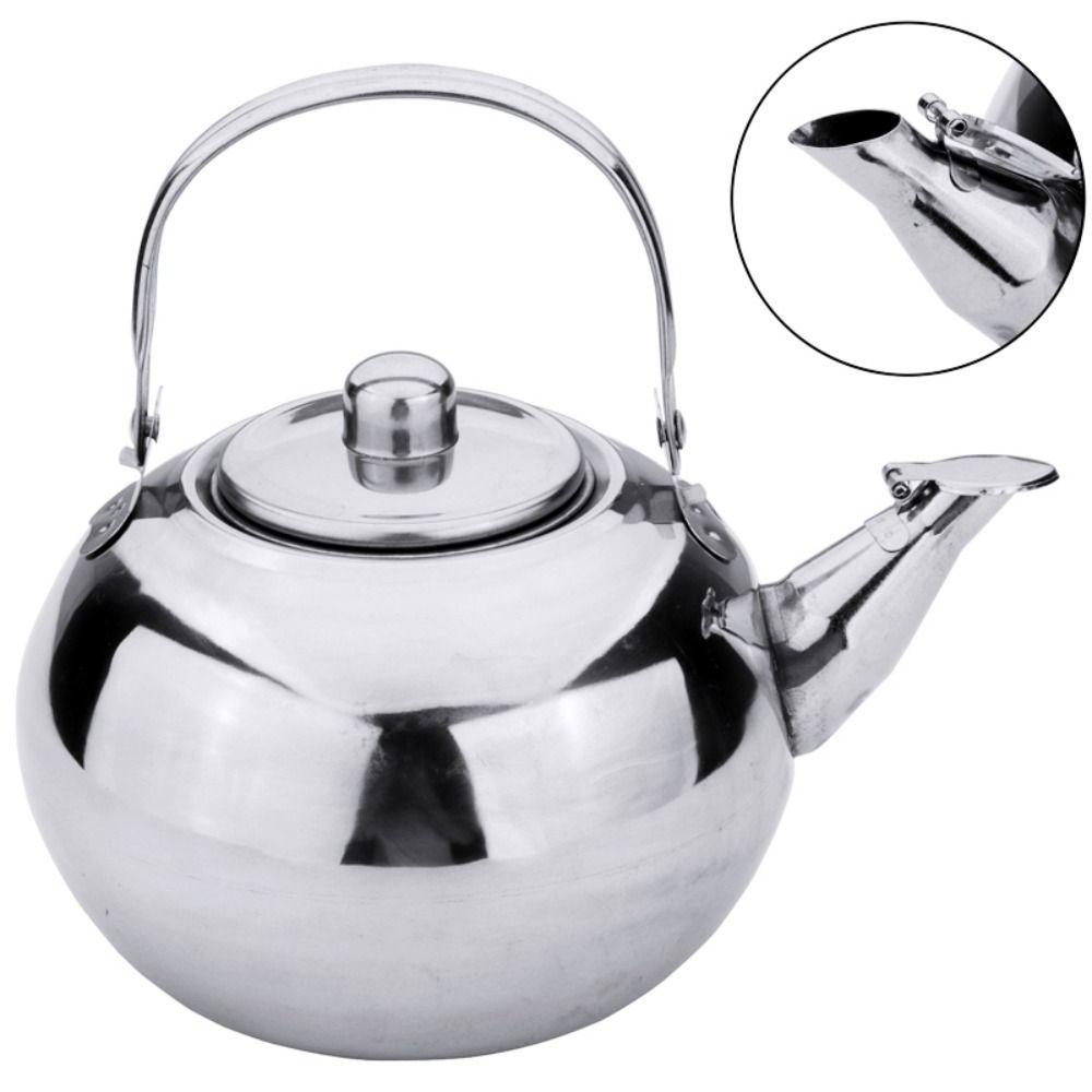 Large Capacity Coffee Kettle Stainless Steel Teapot Portable Water Kettles  Home Office