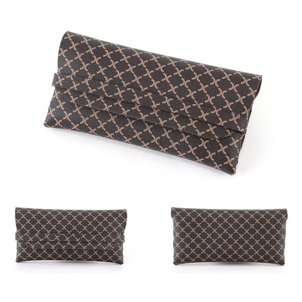 Pressure Resistant Sunglasses Box Soft Leather Eyeglass Cases Fashion Eyewear Protector Unisex