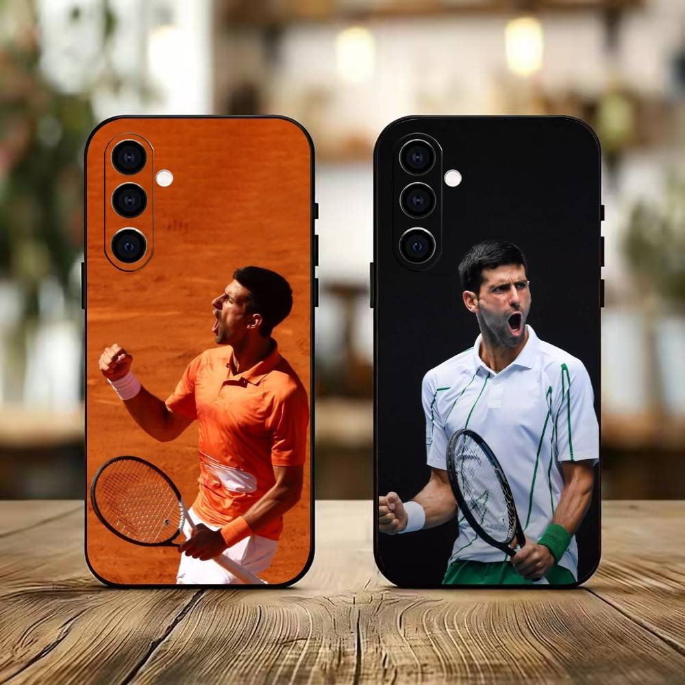 GOAT-Novak Djokovic Phone Case For Samsung Galaxy A73,A72,A71,A70,A53,A52,A51,Soft Silicone Black Cover