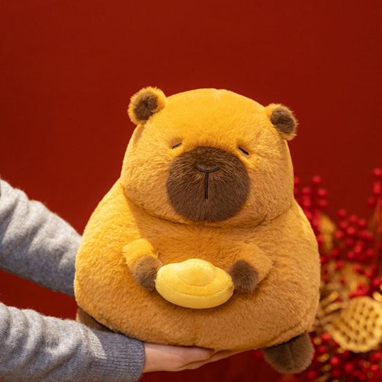 Capybara Plush Doll Pillow Soft Kawaii Stuffed Animal Toy for Kids Adults Capybara Hugging Capybara Cuddly Rodents Doll Gift for Birthdays Valentines