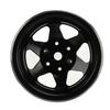 Set of 4 1.9-inch Steel Beadlock Wheels for RC Crawlers (Black) - Compatible with Axial SCX10 90046, D90, Traxxas TRX4, Redcat, Tamiya, and HPI