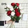 Свежий искусственный цветок, долговечная красивая цветочная композиция, имитация розы