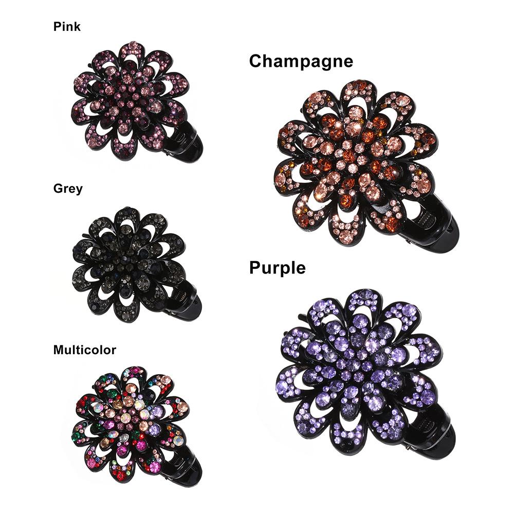 Заколки для волос Прочные Гибкие Хрустальные Цветы Ласточкин хвост Утиный клюв Заколки Шпильки Стразы Зажим для волос