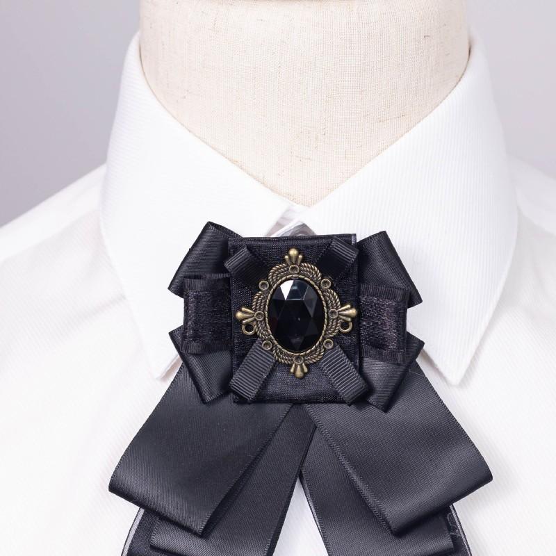 Classic Mens Wedding Bow Tie With Double Layer Satin Tie Clip For Groom And Groomsmen