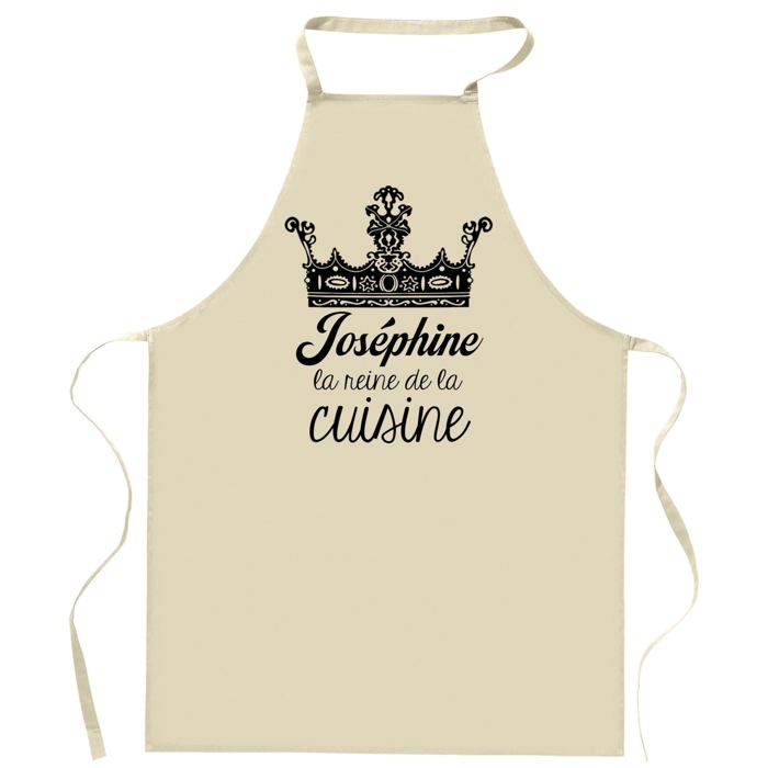 Tablier de cuisine - Joséphine Reine de la Cuisine - Impression bretonne - Coton résistant - Made in France
