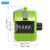 PATIKIL Clicker 12 Mechanical Handheld Tally Click Pitch Counter for and Green Counter, 4-Digit Coaching, Knitting, Golf, Laptops, Fishing,