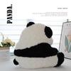 Panda Plush Pillow Blanket: Cute Cartoon Sofa Cushion & Office Backrest.