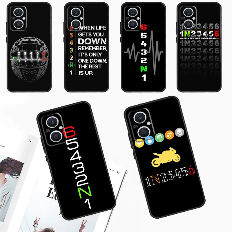 Motorcycle Gear Case For OPPO Reno 10 Pro 4Z 5Z 8T 4 5 6 7 8 Lite OPPO Find X6 Pro X3 X2 Neo X5 Lite Cover