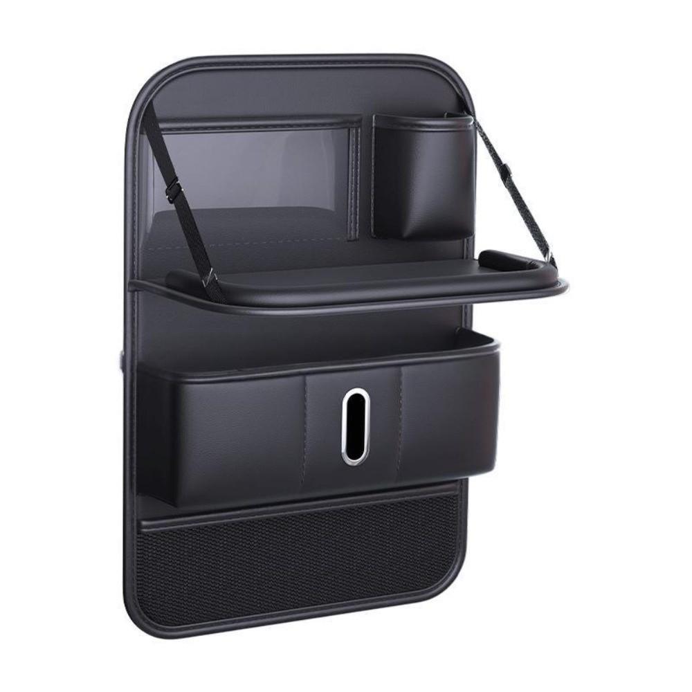 Со складным столиком, органайзер для хранения на спинку сиденья, защита от пинков, аксессуары для интерьера автомобиля