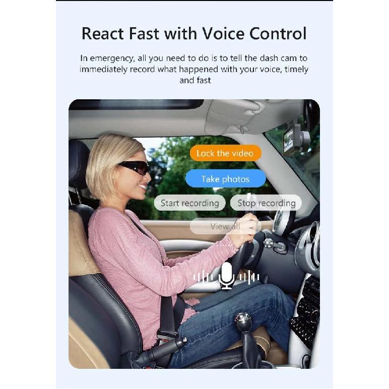 IMOU S400 Dash Cam 4MP Car DVR Video Recorder Night Vision Voice Control Smart Parking Monitor Wifi Car Dashcam Video Recorder