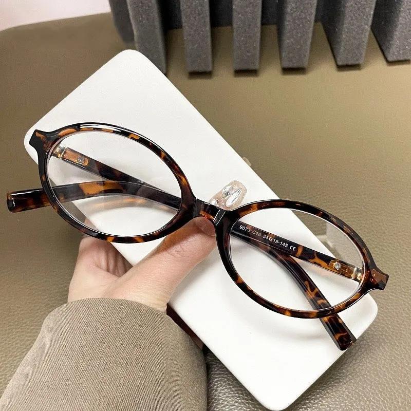 Oval Anti Blue Light Blocking Glasses Women'S Clear Anti Radiation Filter Glasses Anti Radiation Eyeglass