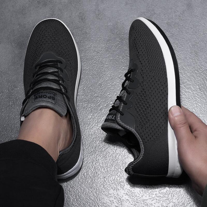 38-48 спортивная обувь, мужская дышащая спортивная повседневная обувь с сеткой, большие размеры, мужская спортивная обувь для бега и фитнеса