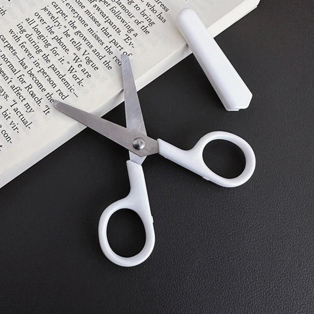 Pure White Children's Scissors Handmade Cut Paper Tool Mini Stationery Scissors Kindergarten