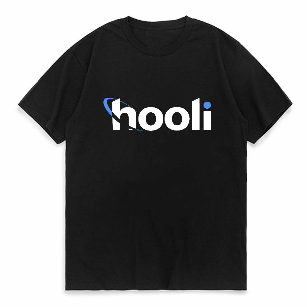 Hooli Logo Silicon Valley Aviato Geek Tv Nerd Richard Humor Cotton Tshirt Unisex Short Sleeve Gift Idea Tee