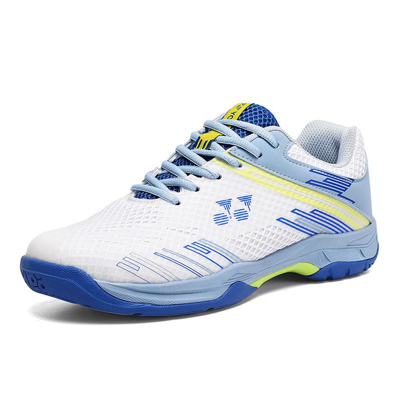 New Rotating Buckle Casual Badminton Shoes Breathable Couple Style Lightweight Table Tennis Sports Shoes Men's Tennis Training Shoes