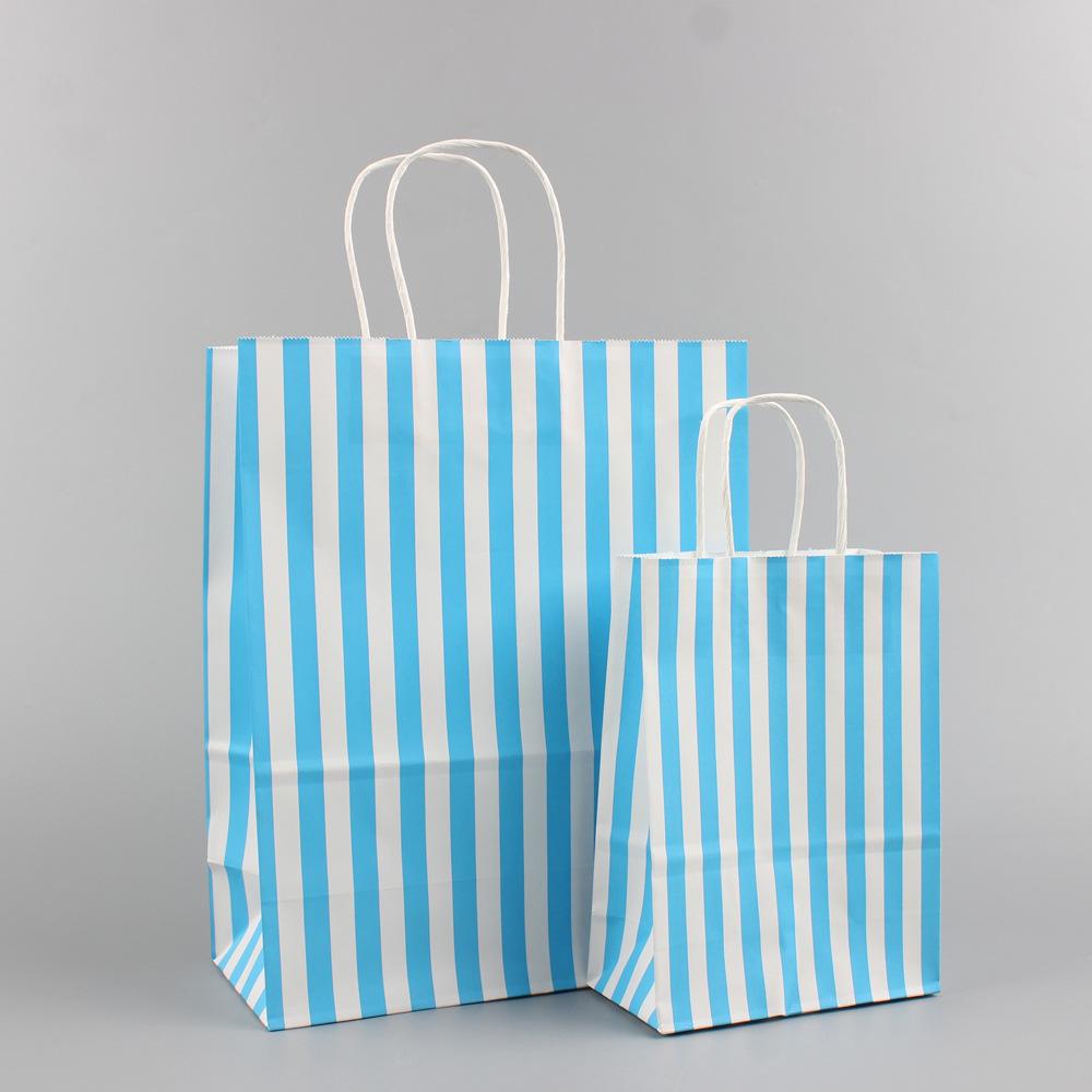 Большой подарочный пакет на Рождество в горошек - Портативный крафт-бумажный