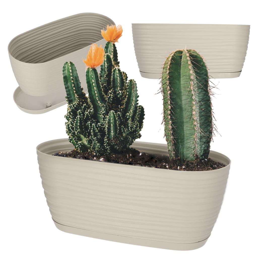 KADAX Doniczka Donica Na Kwiaty 13cm Osłonka Okrągła Kwietnik Plastikowa Antracyt