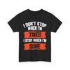 Спортивная футболка для тренировок i Dont Stop When Am Tired Done фитнес подарок