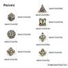 7 шт. белый золотой лист цветок металлические игральные кости набор полых металлических многогранных кубиков подходит для ролевой ролевой игры, настольной игры, карточной игры