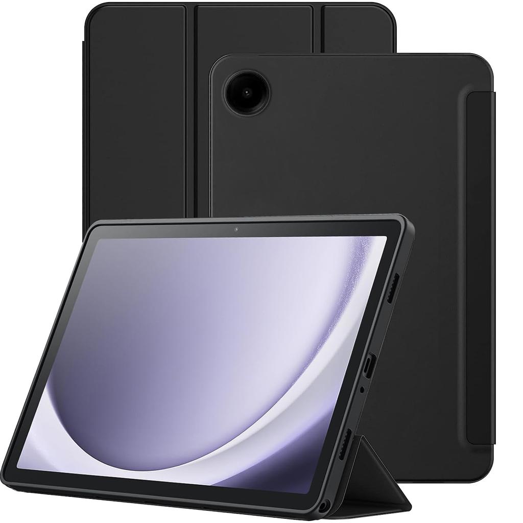 Для Samsung Galaxy Tab A9 8.7'' 2023 SM-X110 SM-X115 Трехскладной чехол-подставка с функцией включения/выключения, откидная магнитная подставка, защитная крышка из ПУ кожи