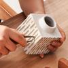 [Versatile Pottery Tool for DIY Ceramics] Premium Wood & Stainless Steel Pottery Tool - Versatile Clay Sculpting and Carving Scraper, Texture Shaper