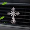 Крест автомобильный ароматизатор запаха в кондиционирующем вентиляционном зажиме на выходе парфюмерный зажим христианский автомобильный освежитель воздуха