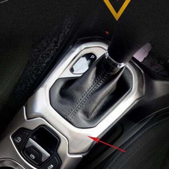 Interior Console Gear Shift Panel Cover Trim Bezel For Jeep Renegade 2016 2017