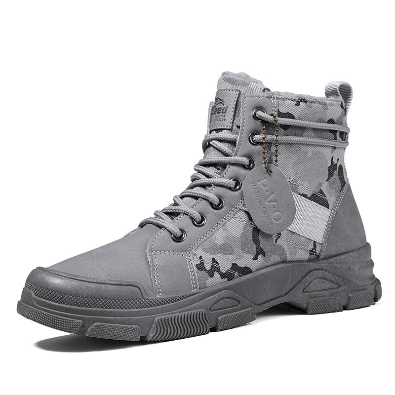 Fashion 2025 New Style Trendy Fashionable Cotton Boots Warm Wear-resistant Comfortable Simple Shoes Botines Para Hombres Zapatillas Male