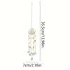 New Gold Flame Moon Crystal Pendant Sunlight Catcher Outdoor Garden AB Colorful Hanging Decorations Hanging Ornaments