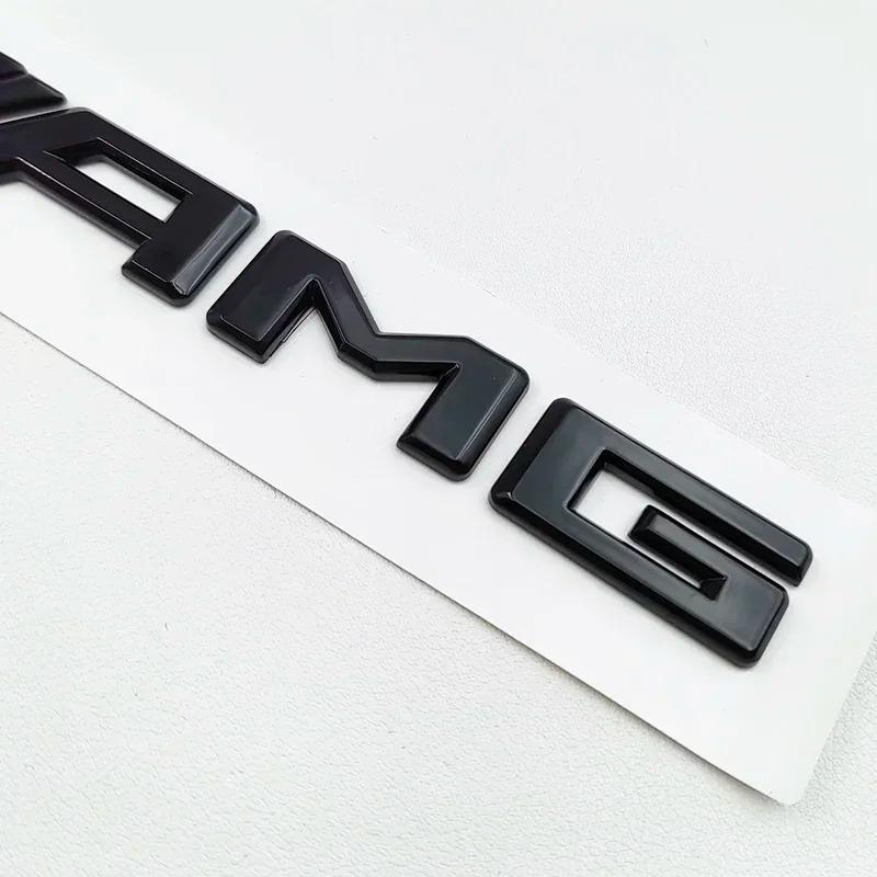 3D ABS Black C43 Logo Letters BITURBO 4MATIC Badge Car Rear Star Sticker BITrunk AMG Emblem For Mercedes Benz AMG W205 W206 C205