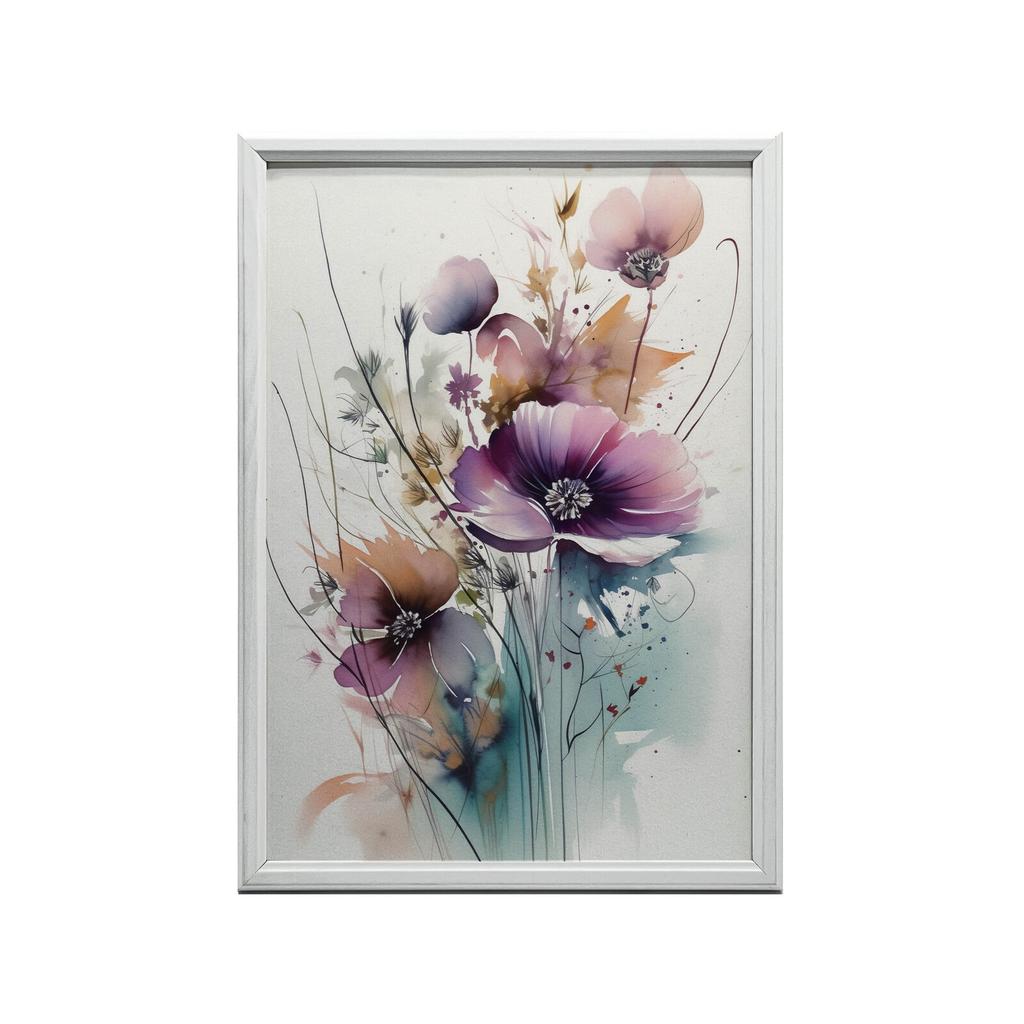 Field Bouquet Field Bouquet, 40X50 Cm, Gold Aluminum Frame, 230 Gsm Matte Paper