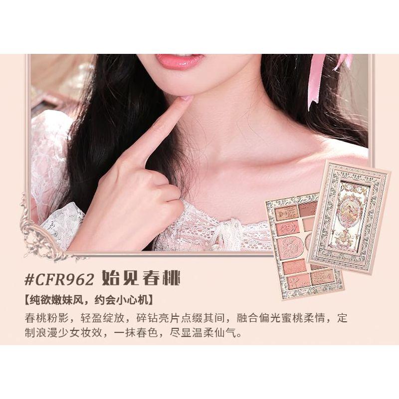 CHEERFLOR - Палитра теней для век с рамкой Brilliant Secret Series, 10 цветов - 3 типа