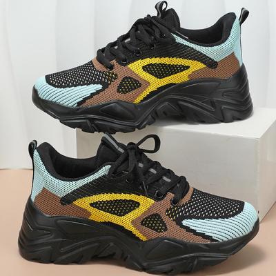 Летающая ткань на толстой подошве, дышащая легкая обувь для бега, модная спортивная обувь для любителей