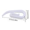 200PCS White Plastic Curtain Hooks Rings For Hanging Window Curtains In Home Office Car Durable Hangers Replacement Parts For Curtain Rods