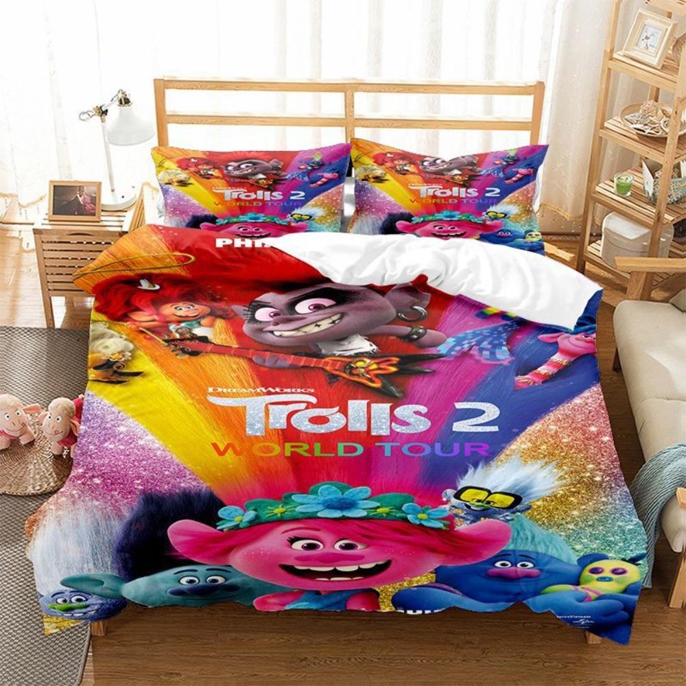 Cute elf Duvet Cover pillowcase BeddingBoyGirl Bedroom Decoration ChildrenGift Single Double Large SizeZip Duvet Cover